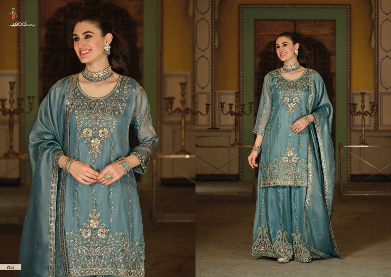 Sara By Eba Simar Silk Beats Embroidery Readymade Suits 